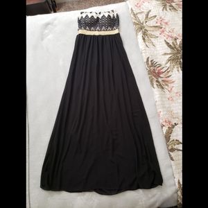 Sandra Fellini strapless maxi dress